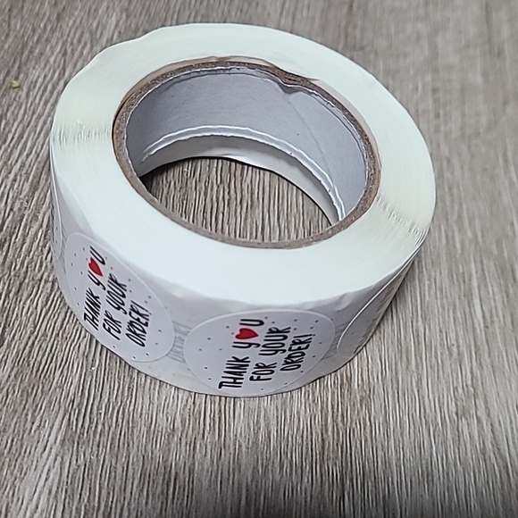 Thank you for your order sticker roll- 500 stickers. New - Picture 2 of 3
